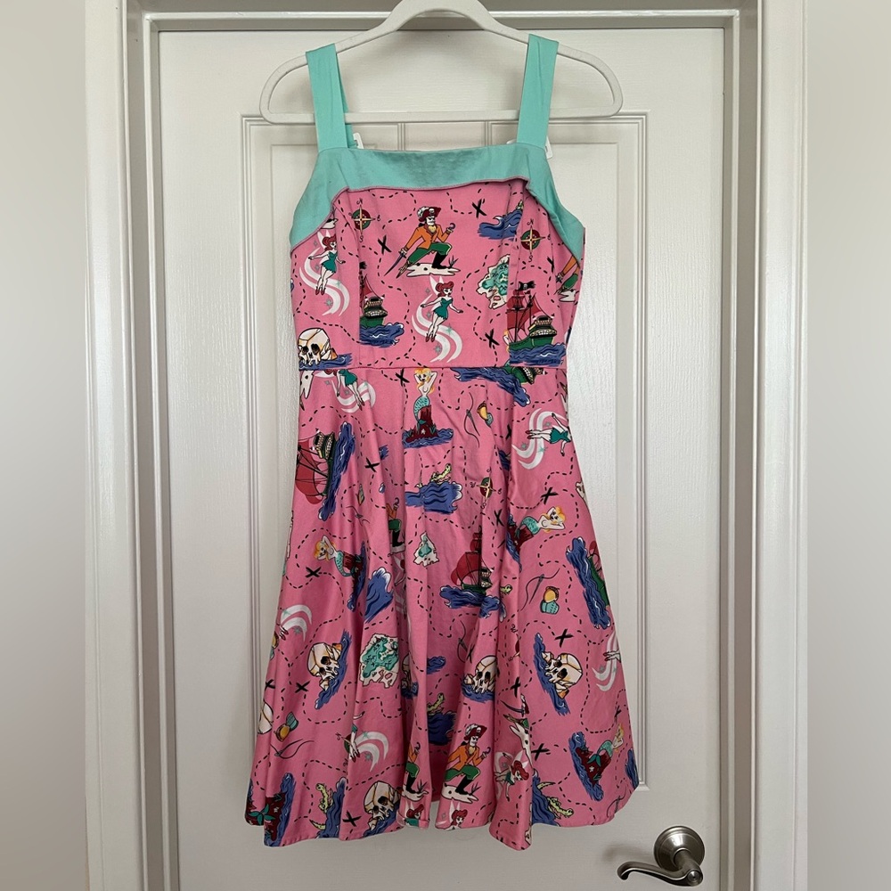 Pinup Couture Pink and Blue Nautical Mini Dress